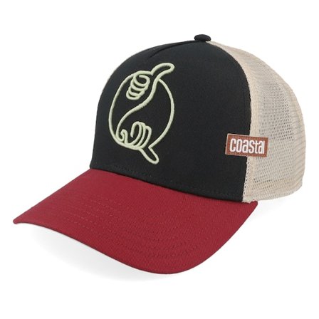 Coastal - Black - trucker - Cap - Hft Yinshaka Black/Wine A-Frame Trucker - Hatstore