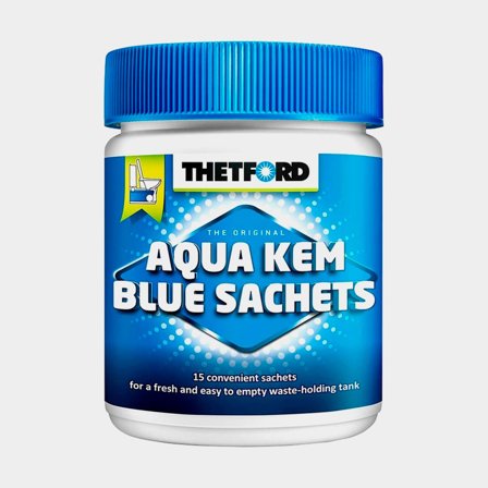 Sanitation sachets for portable toilet / chemical toilet Thetford Aqua Kem Blue, 15 sachets