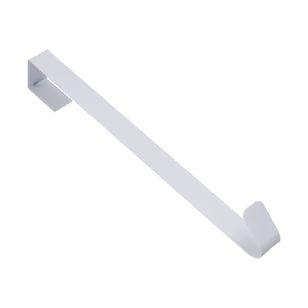 Kranshängare för ytterdörr Metall över dörren Kranshållare Krok för juldekorationer Vit