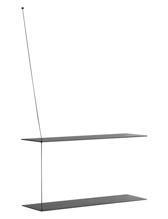 WOUD Stedge Shelf (80 Cm) - Black - 80 CM