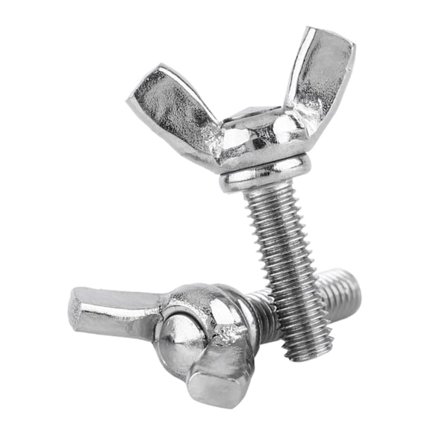 5 stk. pose 304 rustfrit stål vinge sommerfugl skruer bolte vingebolt maskin tilbehør (M5 * 16mm)