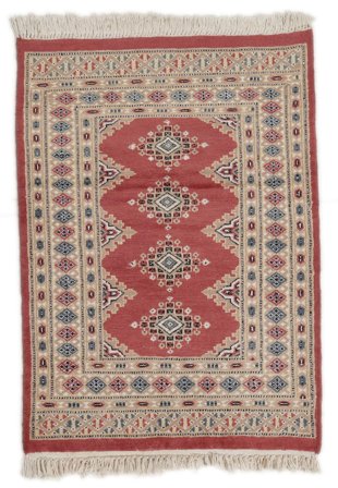 Pakistan Bokhara 2Ply Rug 78X110 Brown/Dark Red Wool, Pakistan