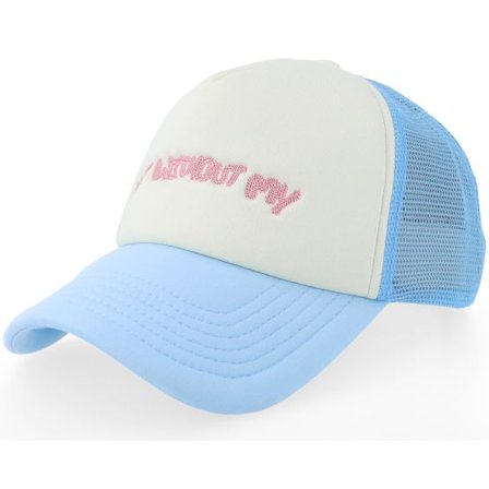 Pica Pica - Blå trucker Keps - Not Without My Light Blue/White A-Frame Trucker @ Hatstore
