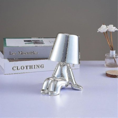 Sengside Touch Bordlampe, Guld Thinker Lampe Skrivebordslampe Trådløs Genopladelig Bærbar Dekorativ Natbordslampe Med Usb-opladning