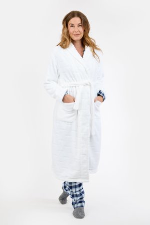 BRANDTEX - Morgenkåbe - Hvid