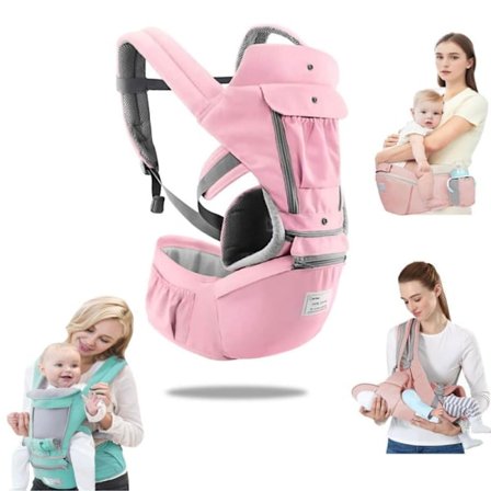 3-i-1 Multifunktionel Hoftesele, Ergonomisk – Passer til Spædbørn 0–36 Måneder, Hele Året