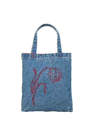 Becksöndergaard Tulipa Denima Tote Small Bag Dam Blå 26,5 x 30 cm