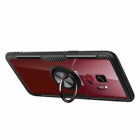 Samsung S9 Plus Praktisk Stöttåligt Skal med Ringhållare V4