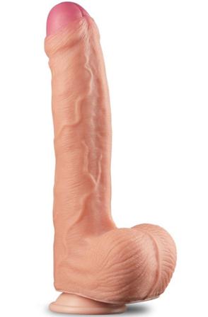 Dual Layer Platinum Silicone Cock 28 cm Dildo - Blushme.se
