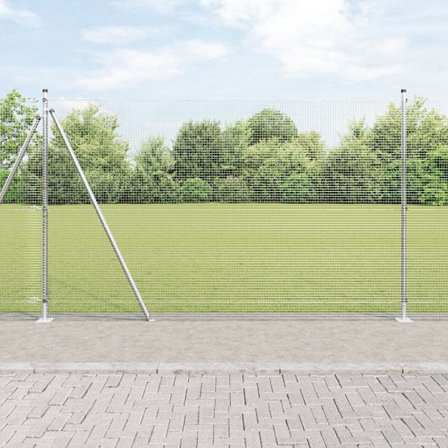 Stängselstolpe Silver 50 x 1,6 m (16 x 16 mm maska) Stål