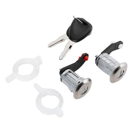 Venstre Høyre Dørlås Sylinder med 2 Nøkler 7701470944 Passer for Renault Master 1998‐2016