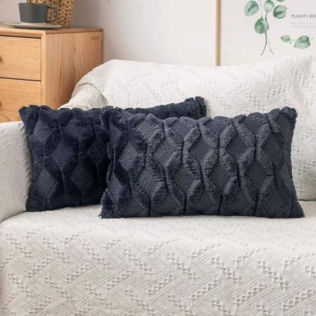 Pudebetræk 40x40cm Sæt Af 2 Abstrakt Kunst Pudebetræk, Gul Og Mørkegrå Moderne Galleri Dekorativ Pudebetræk Til Soveværelse, Sofa Og Liv