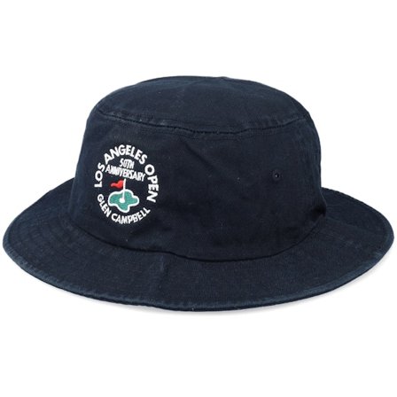 American Needle - La Open Twill 19Th Hole Golf Black Bucket Bucket Black Hat - @ Hatstore