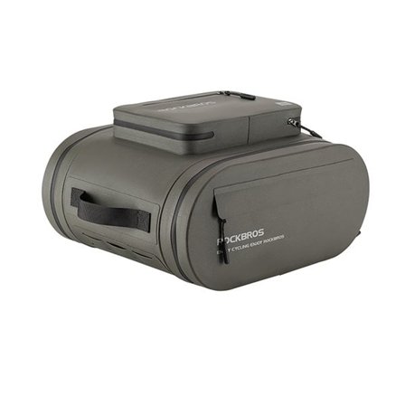 Rockbros vattentät cykelväska, för bagageutrymme, kapacitet 14l - grå