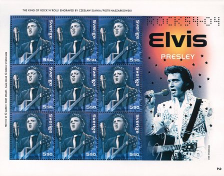 Sverige - Elvis - Souvenirark