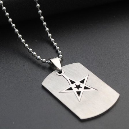 Rostfritt stål HALSBAND med HÄNGSMYCKEN