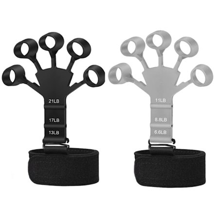 Finger Extender Exerciser, 2PCS Finger Resistance Band Elastic H