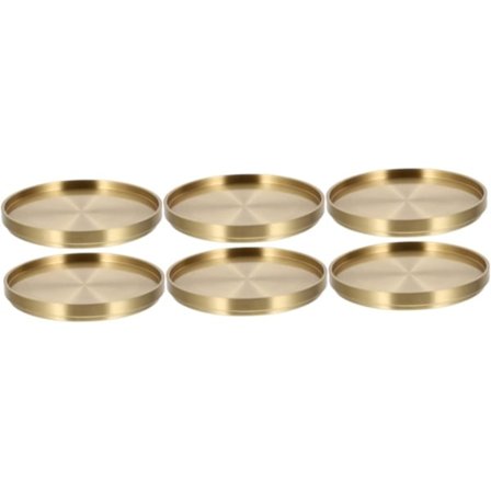 3 sæt Brikker Te Brikker Måtter til Kopper Hjem Messing Te Sæt Tilbehør Simpel Holder 2 stk.*3