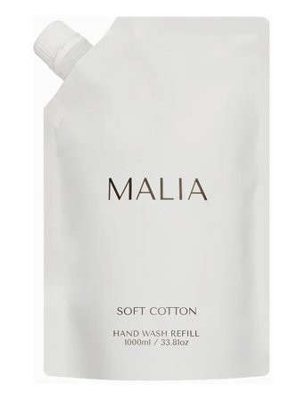 MALIA Soft Cotton Hand Wash Refill - White - 1000 ML