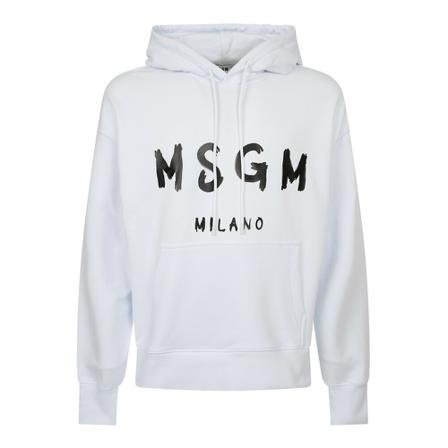 Msgm branded sweatshirt Hvid, Herre Hættetrøjer
