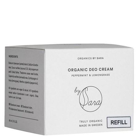 Organics by Sara Deodorant Refill Peppermynte & Sitrongress 60 ml