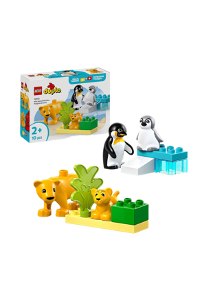 LEGO DUPLO Town Vilda djurfamiljer: Pingviner och lejon 10442 Byggsatser Unisex ONESIZE