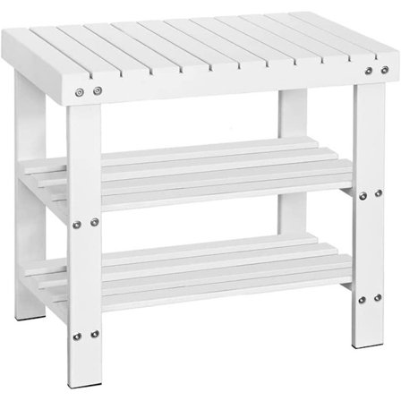 Rootz Bamboo 2 taso kenkäteline - Kenkäpenkki - Kylpyhuoneen hylly - L50 x S29 x K46cm