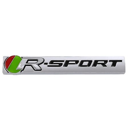 3d Metal Black Rsport Logo R Sport Emblem Auton tavaratilan lokasuojan merkkitarra Jaguar R Xj F Pace Xe Xf R Sport Tarratarvikkeet