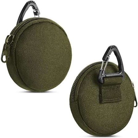 Myntpåse, liten myntplånbok med nyckelring, liten växelplånbok