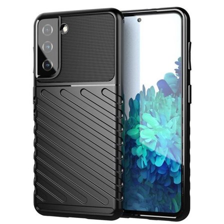 Thunder Case-etui til Samsung Galaxy A14 5G silikonepanseretui sort