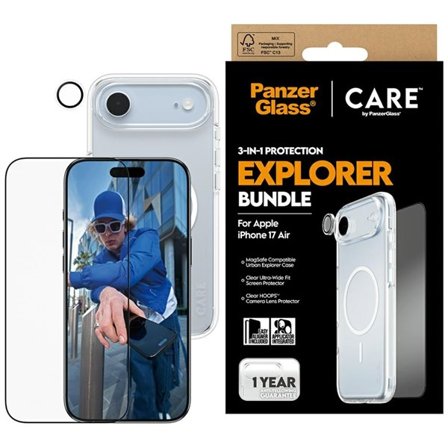 CARE by PanzerGlass Flagship Explorer 3-i-1-etui + glass + objektiv for iPhone Air