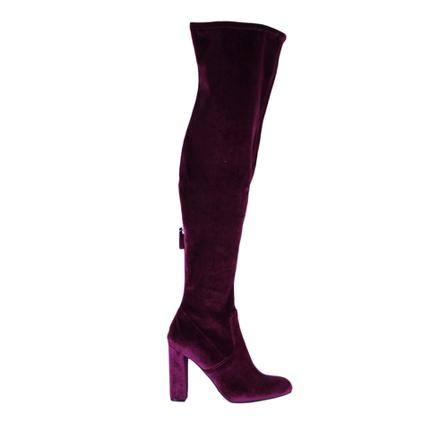 Steve Madden Laarzen , Paars , Dames , Maat: 37 EU Hoge & overknee laarzen