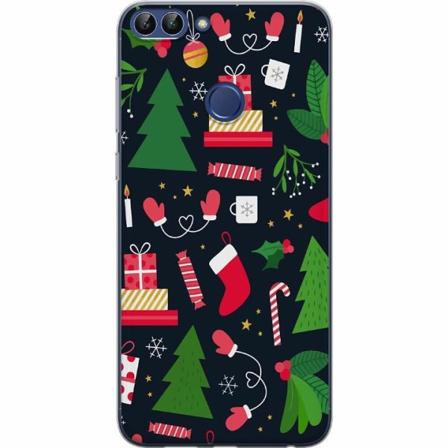 Huawei P Smart Genomskinligt Skal Christmas