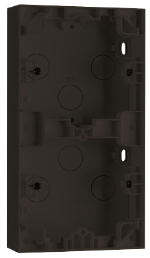 SG Påveggskappe 2-hull Sort