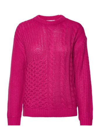 Vikana L/S Knit Bf Pullover Rosa Vila*Betinget Tilbud
