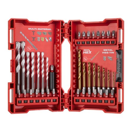 Milwaukee 4932479854 Borr- och bitssats 39 delar, Borra & mejsla