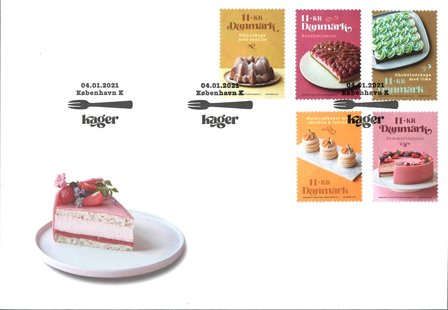 Danmark - Kager - Førstedagskuvert