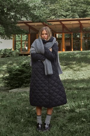 The Hanna Schönberg Edit Quiltad kappa - Parkas - Svart - EU 38