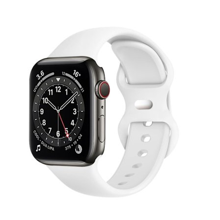 Kompatibel med Apple Watch-armband 38 mm/40 mm/41/42 mm (ML), för Apple Watch Series 10 9 8 7 6 5 4 3 2 1 SE, Vit