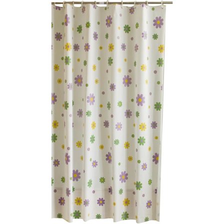 Vattentät Duschdraperi 180x195cm Anti-mögel PEVA med Krokar