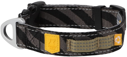 Woolly Wolf Roam Collar L Black Ripple