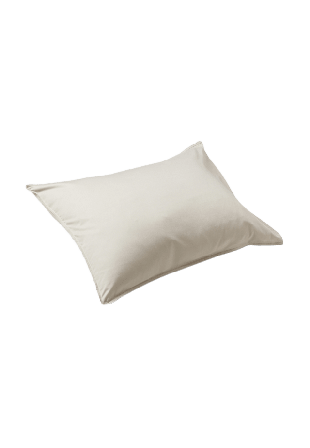 VIDE Enfärgat örngott i satin 50x60 cm Beige ONESIZE