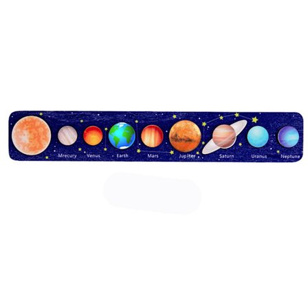 Mordely Trä Solar System Jigsaw Planets Panel Pussel Leksak TYP 2