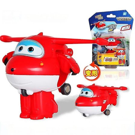 Super Wings Action Figures 2" Mini Transformerende Deformations Fly Robot Jett Dizzy Dino Transformationsmodel Legetøj Børnegaver Jett