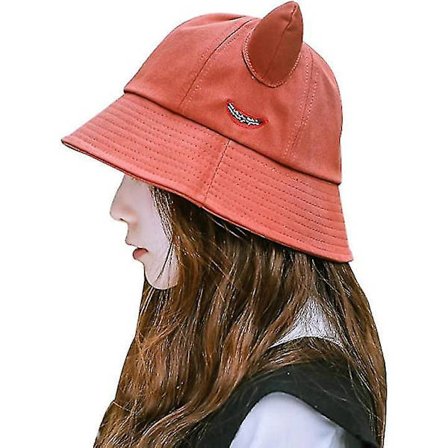 Solhat til kvinder Bomuld Fiskerhat Katteører Udendørs Fritid