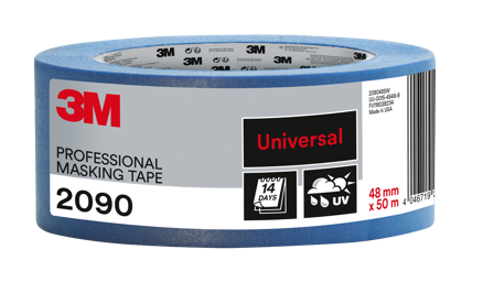 Scotch 2090 Maskeringstejp 50 m, blå papper 18 mm, Maskintillbehör & förbrukning