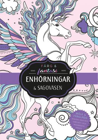 Enhörningar & sagoväsen: färg och fantasi - Bok - Häfte