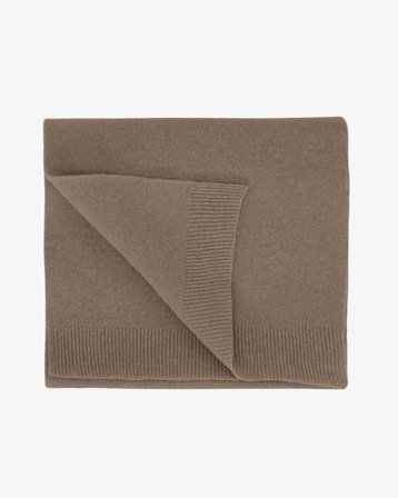 Merino Wool Scarf - Warm Taupe - Male - One Size