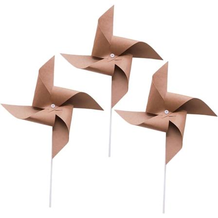 3 st Retro Pinwheel Barn Vindsnurror Whirl Pinwheel Pin Wheels Lawn Pinwheels Windmill Pinwheels Handhållen väderkvarn Dekorativ Windwill