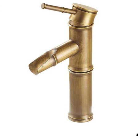 Bassin Armatur Hane Alle Kobber Antik Varmt og Koldt Vandhane Retro Bambus Hane KLB